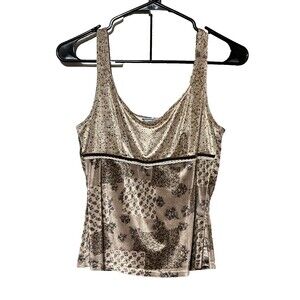 Hour Glass Velvet Patchwork Top Juniors Size M Pre-Owned Excellent, Whimsigoth